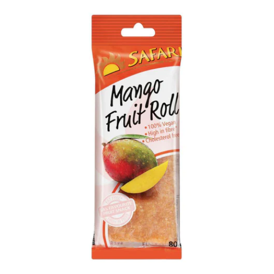 SAFARI FRUIT ROLL MANGO 80GR