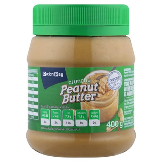 PNP PEANUT BUTTER CRUNCH 400GR