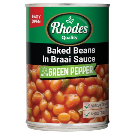 RHODES BRAAI BEANS 400GR