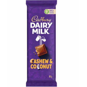 CADBURY SLAB CASHEW&COCONUT 80GR